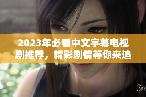 2023年必看中文字幕电视剧推荐，精彩剧情等你来追随