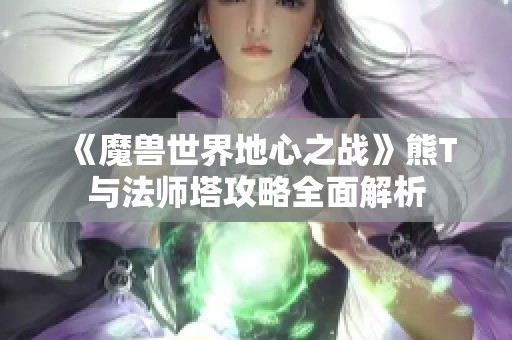 《魔兽世界地心之战》熊T与法师塔攻略全面解析