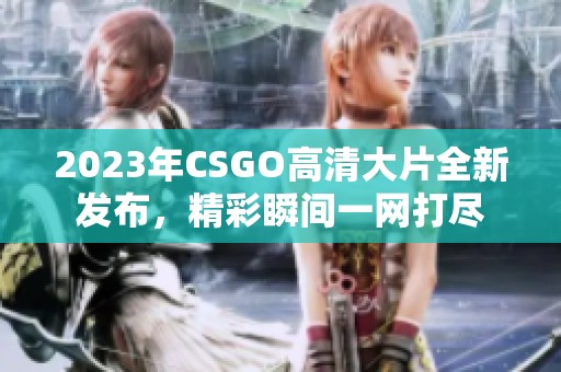 2023年CSGO高清大片全新发布，精彩瞬间一网打尽