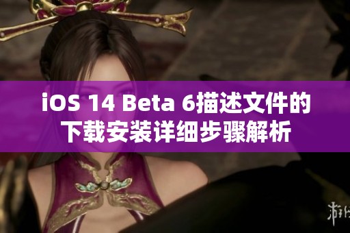 iOS 14 Beta 6描述文件的下载安装详细步骤解析