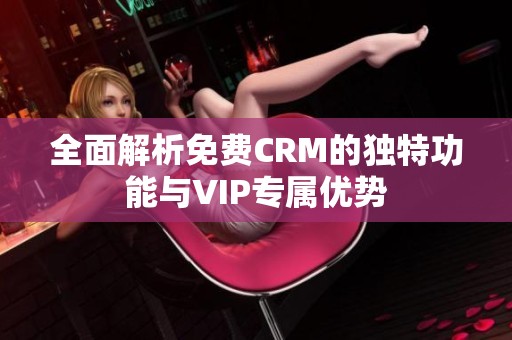 全面解析免费CRM的独特功能与VIP专属优势