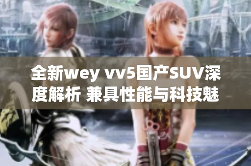 全新wey vv5国产SUV深度解析 兼具性能与科技魅力