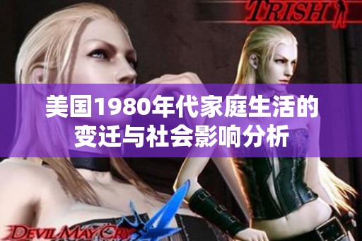 美国1980年代家庭生活的变迁与社会影响分析