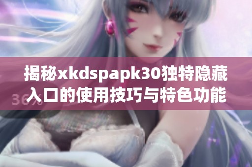 揭秘xkdspapk30独特隐藏入口的使用技巧与特色功能