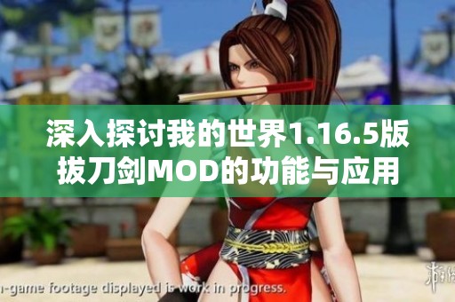 深入探讨我的世界1.16.5版拔刀剑MOD的功能与应用