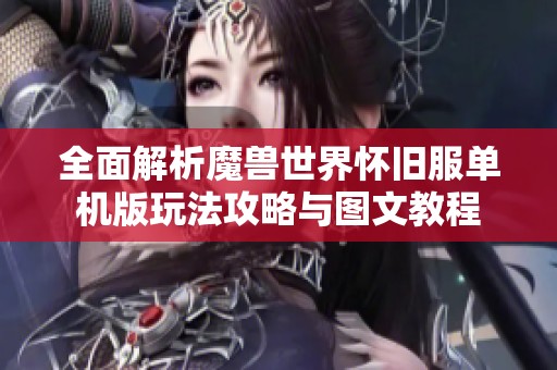 全面解析魔兽世界怀旧服单机版玩法攻略与图文教程