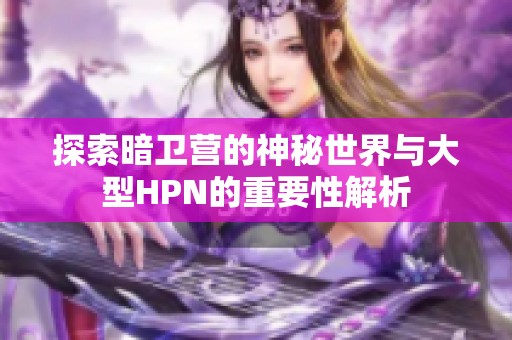 探索暗卫营的神秘世界与大型HPN的重要性解析