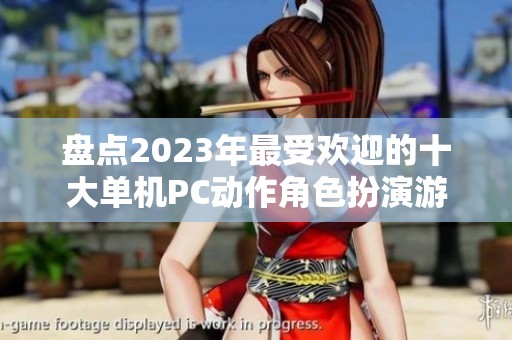 盘点2023年最受欢迎的十大单机PC动作角色扮演游戏