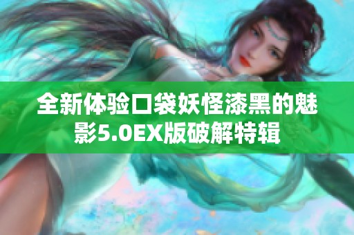 全新体验口袋妖怪漆黑的魅影5.0EX版破解特辑