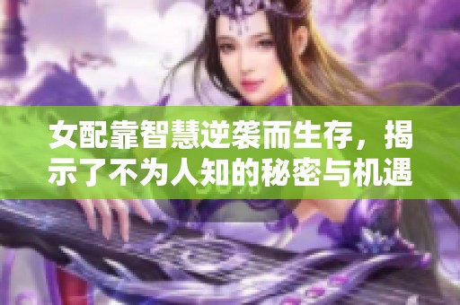 女配靠智慧逆袭而生存，揭示了不为人知的秘密与机遇