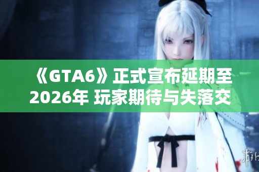 《GTA6》正式宣布延期至2026年 玩家期待与失落交织