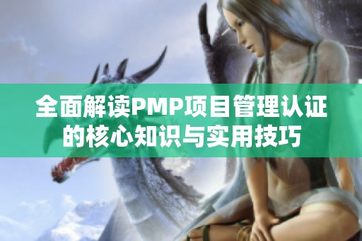 全面解读PMP项目管理认证的核心知识与实用技巧