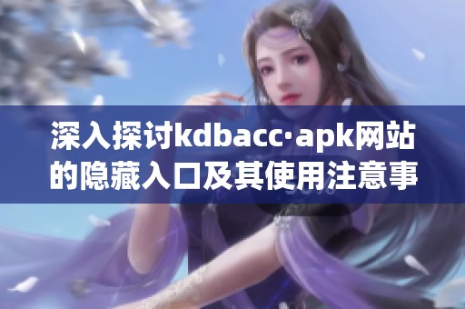 深入探讨kdbacc·apk网站的隐藏入口及其使用注意事项