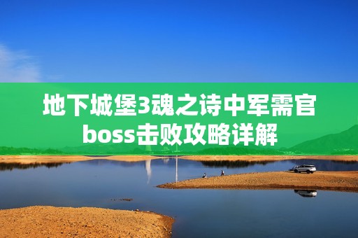 地下城堡3魂之诗中军需官boss击败攻略详解