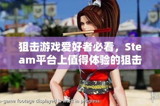 狙击游戏爱好者必看，Steam平台上值得体验的狙击佳作