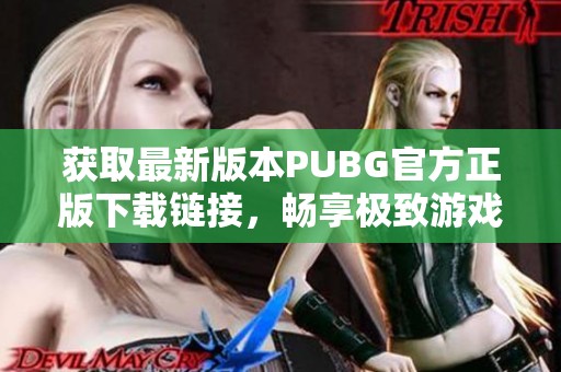 获取最新版本PUBG官方正版下载链接，畅享极致游戏体验