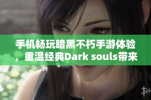 手机畅玩暗黑不朽手游体验，重温经典Dark souls带来的极致快感